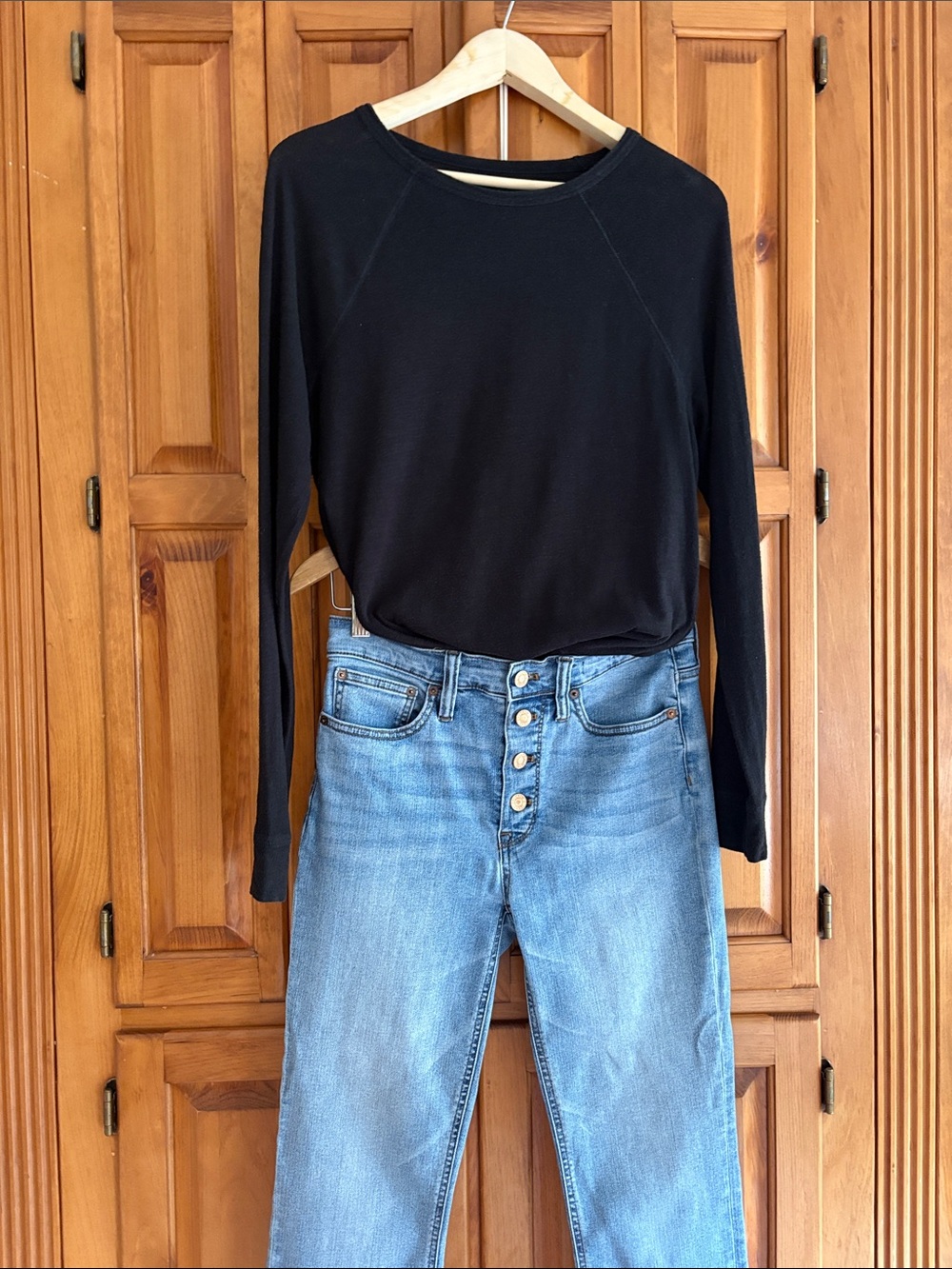 Banana Republic Cozy Slub Long-Sleeve Crewneck Top